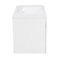 36'' Wall Mounted Bathroom Vanity With Resin Sink, Floating Bathroom Storage Cabinet With 2 Drawers, Solid Wood Bathroom Cabinet White Bathroom Modern Mdf