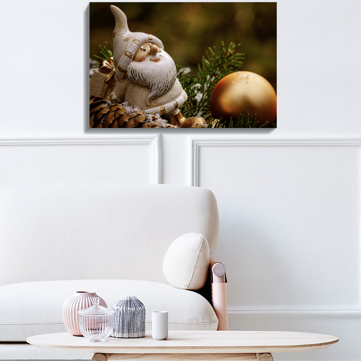 1Pcs Drop Ping Christmas Winter Wall Art Festival Paintings Decorations Party Picutres Gift Poster For Home Wall Decor Framed 4832N Thickness 1.5Inch Rectangle Framed Multicolor Christmas Oversized