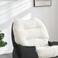 2409 Beige Rocking Chair Balcony Leisure Comfortable Seat For Elderly Children Adult Lunch Chair Beige Polyester Blend