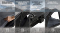Bedtime Hard Shell Rooftop Tent Honeycomb Aluminum,Hydraulic Support,Three Second Speed Open,Roof Rack,High Sunscreen&Water Resistance Level,Sturdy,Better Ventilation For 2 3 People Car Suv Truck