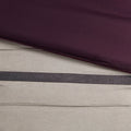 7 Pc Pieced Faux Suede Comforter Set Purple Cal King California King Purple Polyester