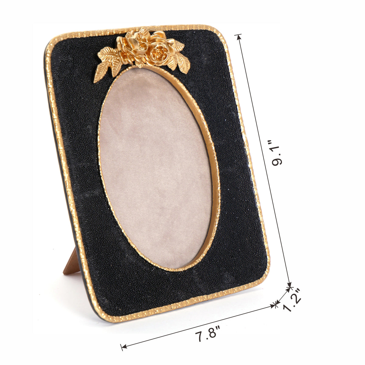 8X1X9" Vintage Photo Frame, Black&Gold Gold Black Luxury,Retro,Vintage Polyresin