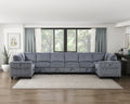 Modern Living Room Furniture Dark Gray Armless Chair With Storage Corduroy Fabric Upholstery 1Pc Modular Armless Chair Dark Gray Primary Living Space Contemporary,Modern Solid Wood