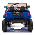 24V Two Seater Kids Ride On Car W Parents Remote Control, Licensed Toyota Lc250,220W Motors,With Shovel,Three Point Seat Belt,Slow Start,Speed Adjustment,Bluetooth,Music For Kids Aged 3 . Blue 100 149 Lbs Polypropylene