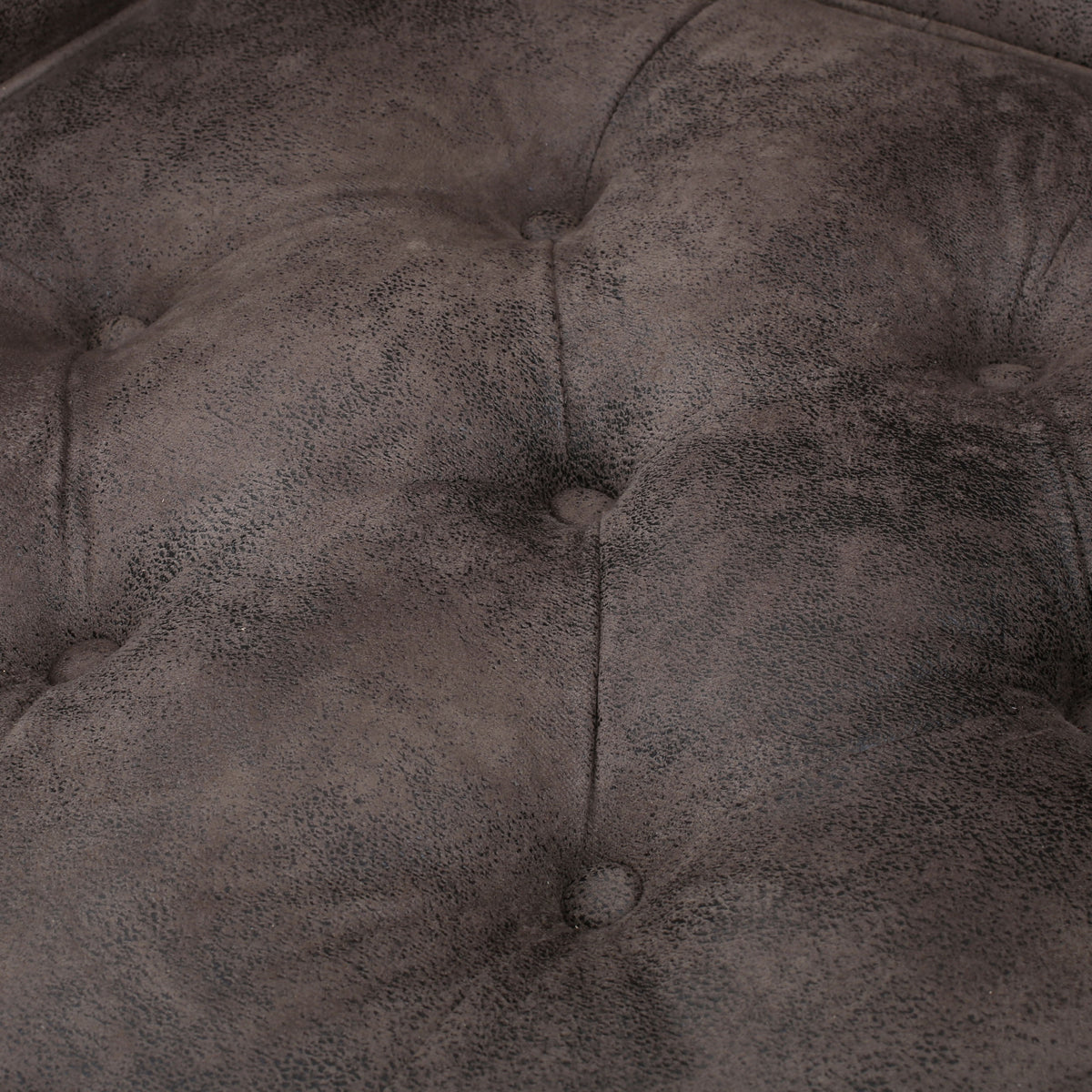 Harrison Tufted Club Chair Grey Brown Microfiber 1 Seat