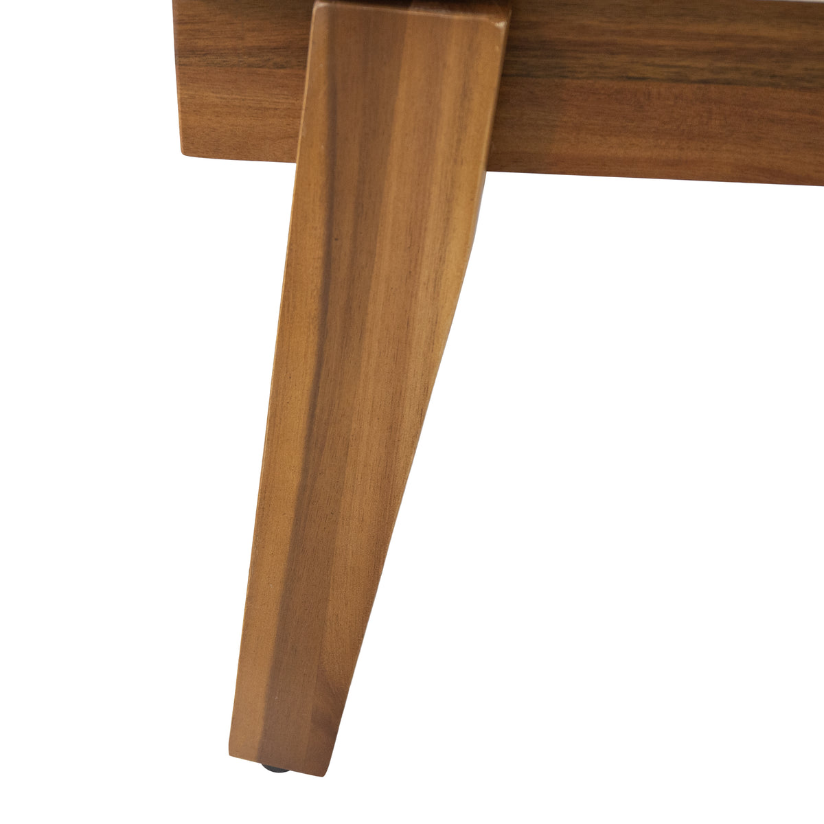 Jason Chaise Lounge Orange Wood Fabric
