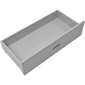 Twin Over Full Bunk Bed With Storage Drawers, Wooden Bunk Bed With Ladder And Safety Guard Rails Gray Full Gray Wood