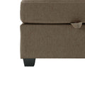 Reversible Sectional Sofa Modern Modular Sectional Couch With Chaise U Shaped Corner Sectional 5 Seater Modular Sofa With Storage Seats, Adjustable Arms And Backs Brown Brown Polyester 3 Seat