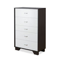 Eloy White & Espresso Finish Chest Espresso,White Mdf