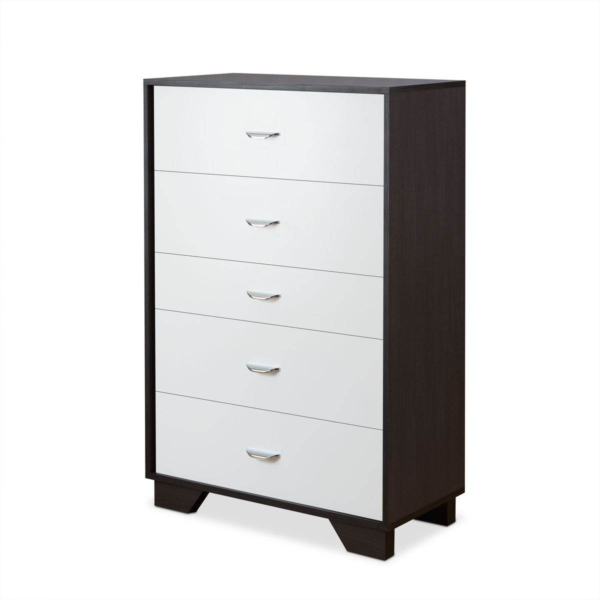 Eloy White & Espresso Finish Chest Espresso,White Mdf