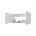 White 2 Door Wall Cabinet White Particle Board Melamine