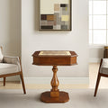Bishop Cherry Finish Reversible Chess Checker Game Table W Game Tray Chess Fingures Not Included Cherry Synthetic Wood