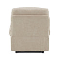 Nairi Ivory Leather Aire Power Motion Recliner With Lift, Heating & Massage Function Ivory Faux Leather