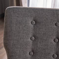 Gray Fabric Upholstered Rocking Chair Gray Fabric