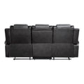 Modern Luxury Living Room Sofa Set 2Pc Reclining Sofa Loveseat Formal Furniture Premium Faux Leather Upholstery Comfortable Two Tone Gray Finish Dark Gray,Light Gray Faux Leather Wood Primary Living Space Luxury,Modern Plywood,Solid Wood 5 Seat