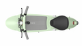 Electric Scooter With Foldable Seat W 35 Miles Operating Range & 15.5Mph Max Speed Green Green Aluminum