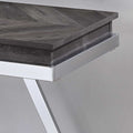 Roma Sofa Table Gray Gray Iron