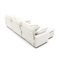 Warm And Cozy Sofa Set With Soft Cushions And Pillows, Home Theater Style Sofa Set Consisting Of A 3 Seater Sofa And Two Single Sofas In Beige Corduroy Fabric Beige Corduroy 5 Seat