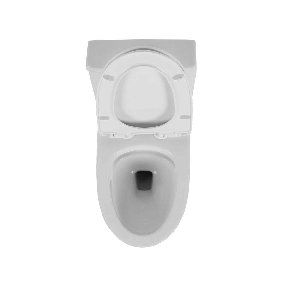 1.1 1.6 Gpf Elongated Comfort Height Floor Mounted One Piece Toilet, Cupc Certified, Watersense Cetified, Ceramic, White Color, Soft Close Seat White Ceramic