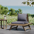Sedona Club Chair Dark Grey Wood