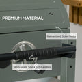 Outsunny Charcoal Bbq Grill With 235 Sq.In. Cooking Area, Tabletop Outdoor Barbecue With Ash Catcher And Built In Thermometer For Patio, Backyard, Camping, Picnic, Dark Green Green Steel