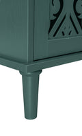 2 Door 2 Drawer Cabinet, American Furniture, Suitable For Bedroom, Living Room, Study Dark Green Mdf