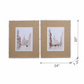 S 2 European Cities Watercolor Framed Prints, 24X30