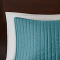 2 Piece Quilt Set Teal Twin Twin Xl Twin Teal Microfiber