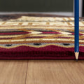 Nature'S Nest Gc Cbl3007 Multi 5 Ft. 3 In. X 7 Ft. 3 In. Lodge Area Rug Red Polypropylene