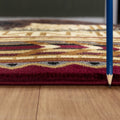 Nature'S Nest Gc Cbl3007 Multi 2 Ft. X 3 Ft. Lodge Area Rug Red Polypropylene