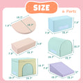 Colorful Soft Climb And Crawl Foam Playset 7 In 1, Soft Play Equipment Climb And Crawl Playground For Toddlers, Kids Crawling And Climbing Indoor Active Play Structure Colorful Under 50 Lbs Cute Foam 1 To 2 Years Pu Indoor