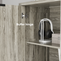 Modern Style Buffet Cabinet,Sideboard Buffet Cabinet With Storage,Storage Cabinet With 4 Diamond Shaped Relief Doors For Living Room,Dining Room,Entryway,Hallway,Kitchen,Grey Gray Gray Dining Room