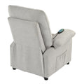 Recliner Chair With Message And Heater, Recliner Chair For Adult, Manual Control Message Chair Grey Steel