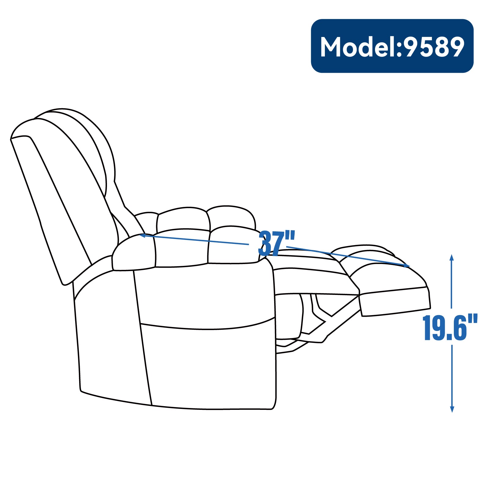 Dual Motor Heat Massage Infinite Position Up To 350 Lbs Electric Power Lift Recliners With Power Remote, Medium Firm And Heavy Duty, Blue Blue Chenille Power Remote Metal Primary Living Space Medium Firm Pillow Back Heavy Duty American Design Pine Pillow