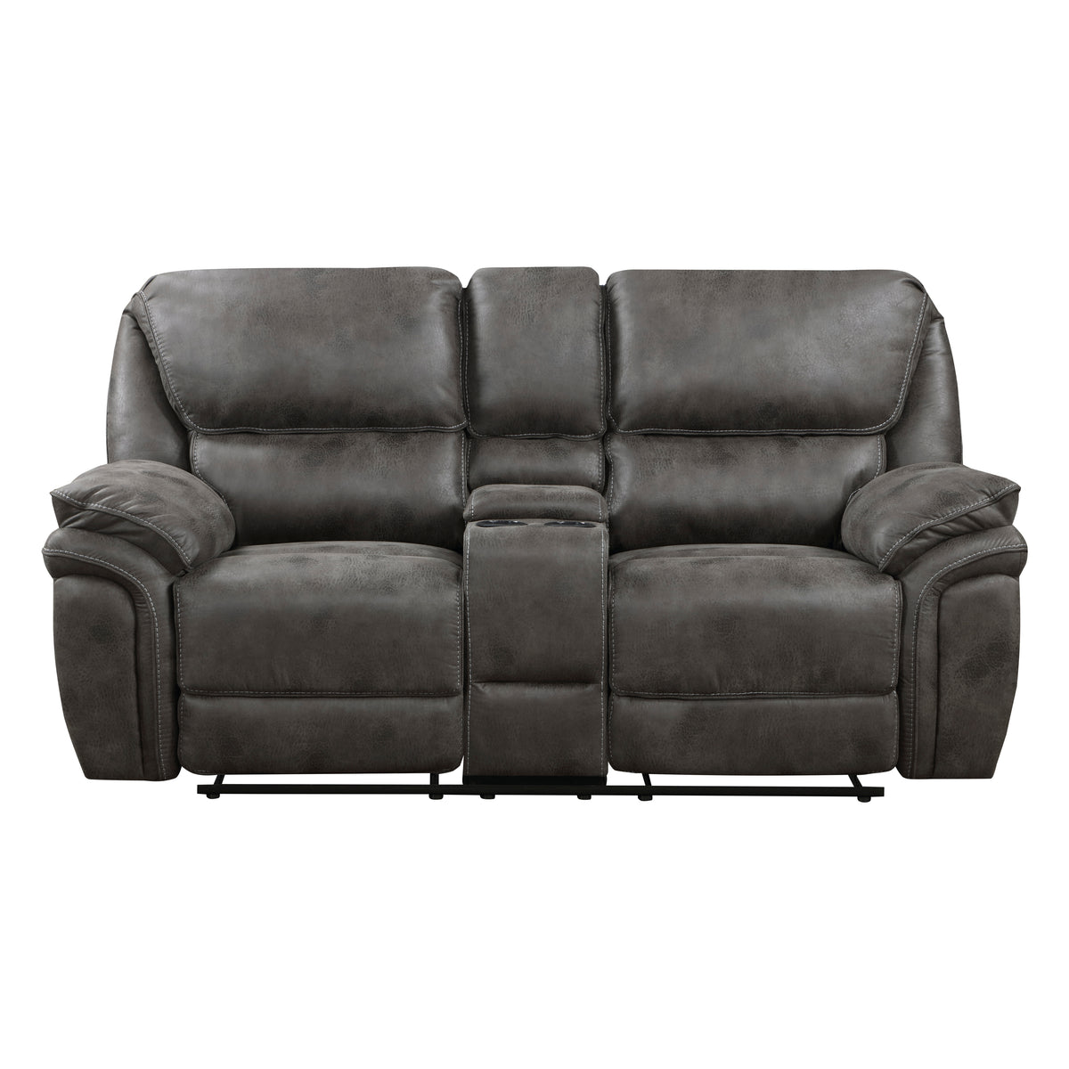 Plush Modern Living Room Sofa Set 3Pc Reclining Sofa Loveseat Rocker Reclining Chair Gray Microfiber Upholstery Solid Wood Frame Furniture Gray Microfiber Wood Primary Living Space Modern Plywood,Solid Wood 6 Seat