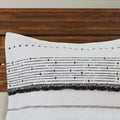 Cotton Printed Duvet Cover Set With Trims Queen Multicolor Cotton