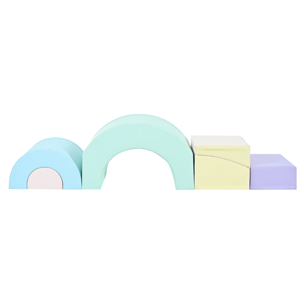 5 Piece Kids Climbing Toys For Toddlers, Foam Climbing Blocks For Babies, Kids Crawling And Climbing Indoor Active Play Structure Colorful Under 50 Lbs Cute Foam 1 To 2 Years Pu Indoor