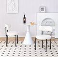 Qqrdz Wht Blk 2Pcs Set Cream White Steel