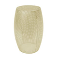 Round Metal Hollow Side Table Gold Metal