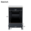 Viedo 20 Inch Modern Small Bathroom Vanity Cabinet With Ceramic Basin 20*15.5*33.3 Inches,Ample Storage,1 Soft Close Door Black Bathroom Solid Wood Mdf