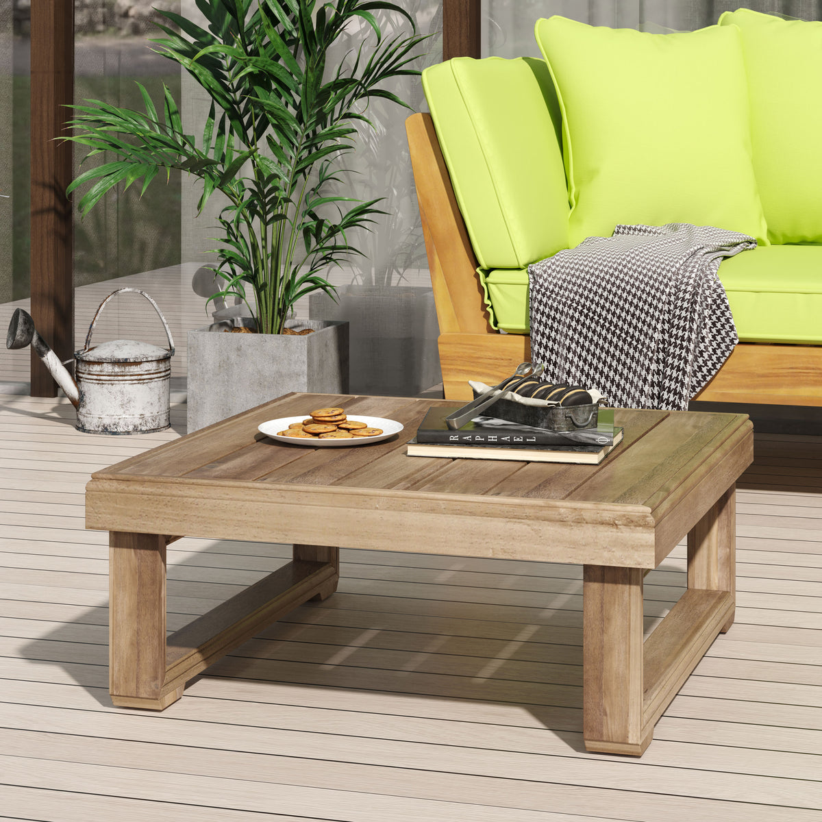 Westchester Coffee Table Brown Acacia Wood