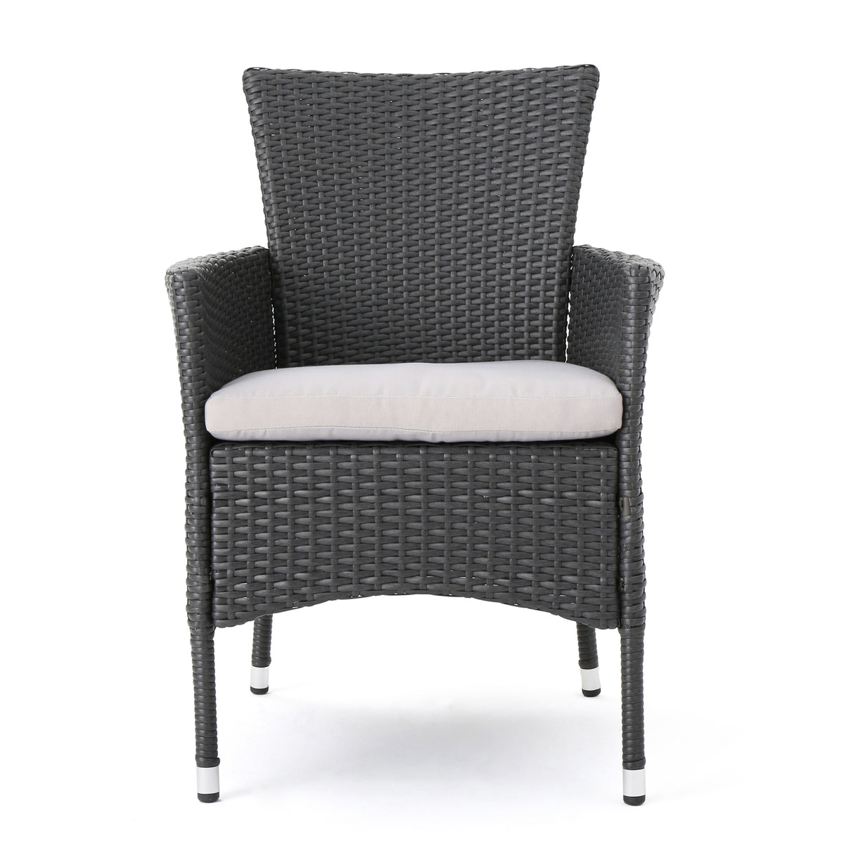 Malta Dining Chair Set Of 2 Grey Wicker