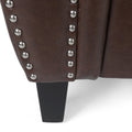 Club Chair Dark Brown Pu