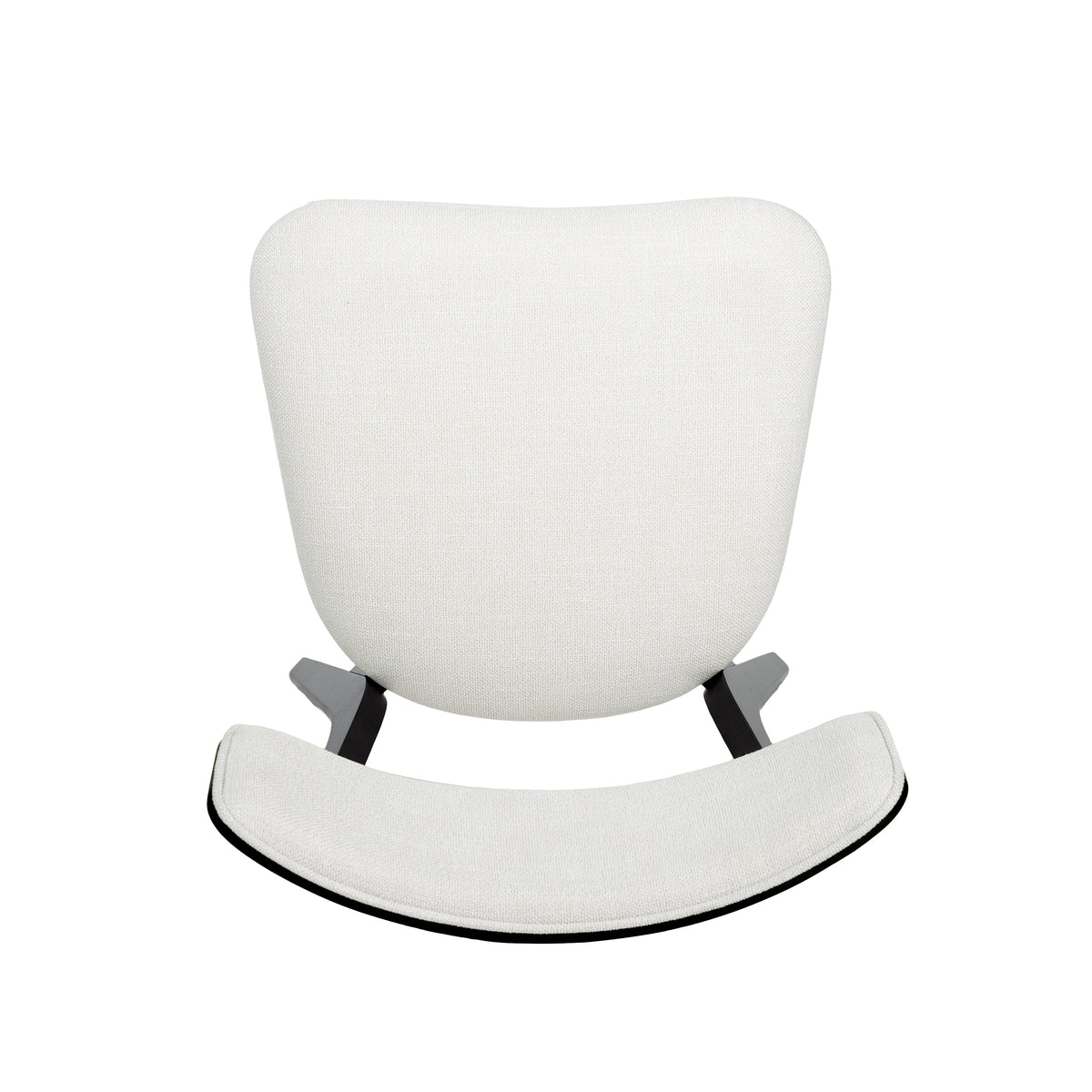 Dining Chair Set Of 2 Light Beige Fabric