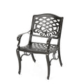 Phoenix Arm Chair Set Of 2 Bronze Aluminium