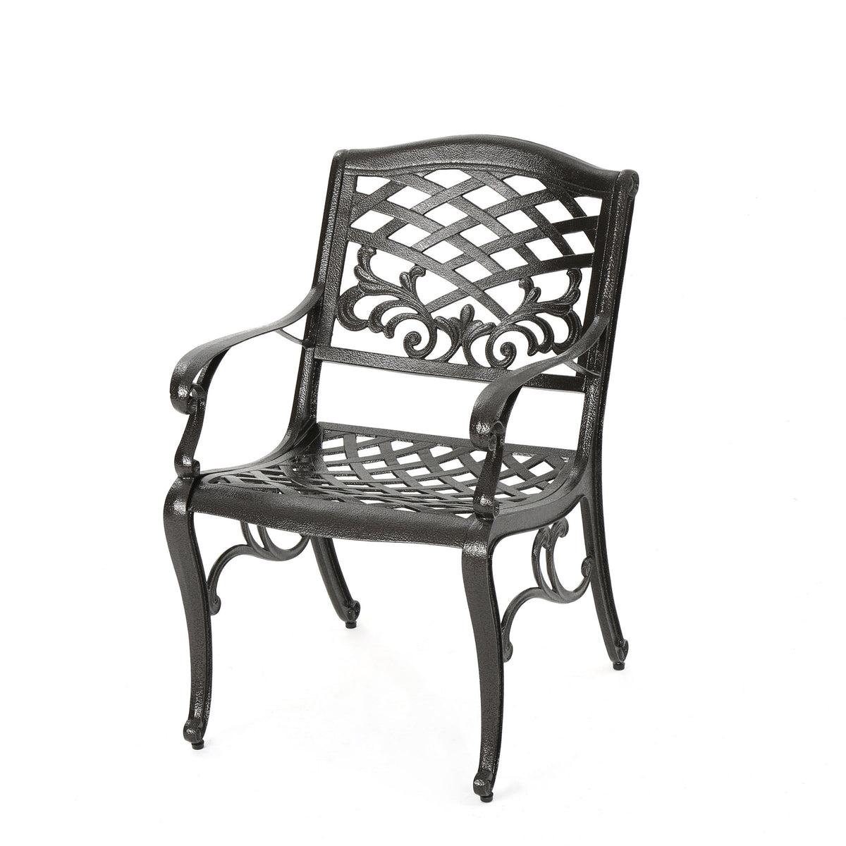 Phoenix Arm Chair Set Of 2 Bronze Aluminium