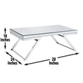 Alfresco 3 Piece Occasional Table Set Silver Silver Wood