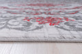 Jersey Area Rugs, Carpets For Livingroom, 7X10 Area Rugs ,3564 Grey Red Rectangle 8&10 Grey Red Contemporary Abstract Polypropylene