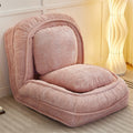 Human Dog Bed ,Lazy Sofa Couch ,5 Adjustable Position,Sit,Sleep,Fold,Suit To Put In Bedroom, Living Room ,Space Saving Design ,Pink Pink Polyester Metal Primary Living Space Medium Soft Cushion Back Modern Foam Polyester