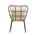 Southport Club Chair Brown Beige Woven Rope